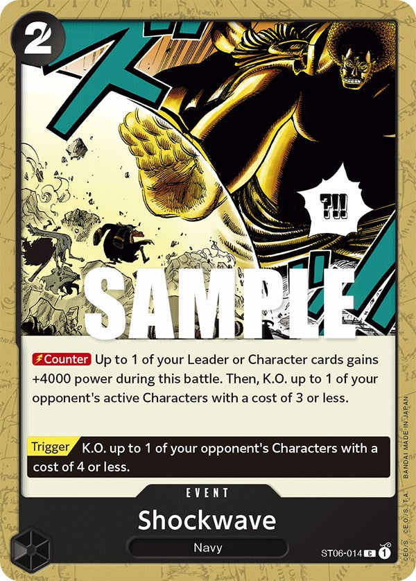 Shockwave – ST-06: Starter Deck 6 Absolute Justice (One Piece Card Game)