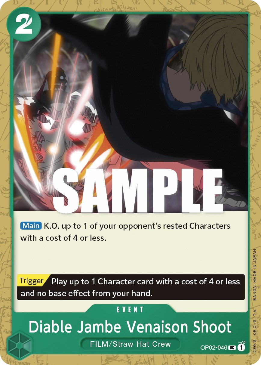 Diable Jambe Venaison Shoot – Paramount War (One Piece Card Game)