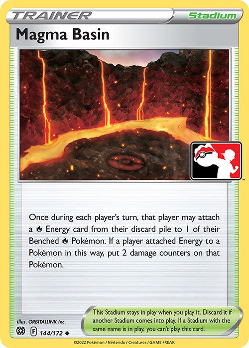 Magma Basin - 144/172 – Prize Pack Series Cards (Pokemon)