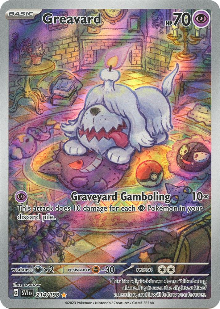 Greavard IR - Scarlet & Violet #214/198 - Holofoil - Near Mint