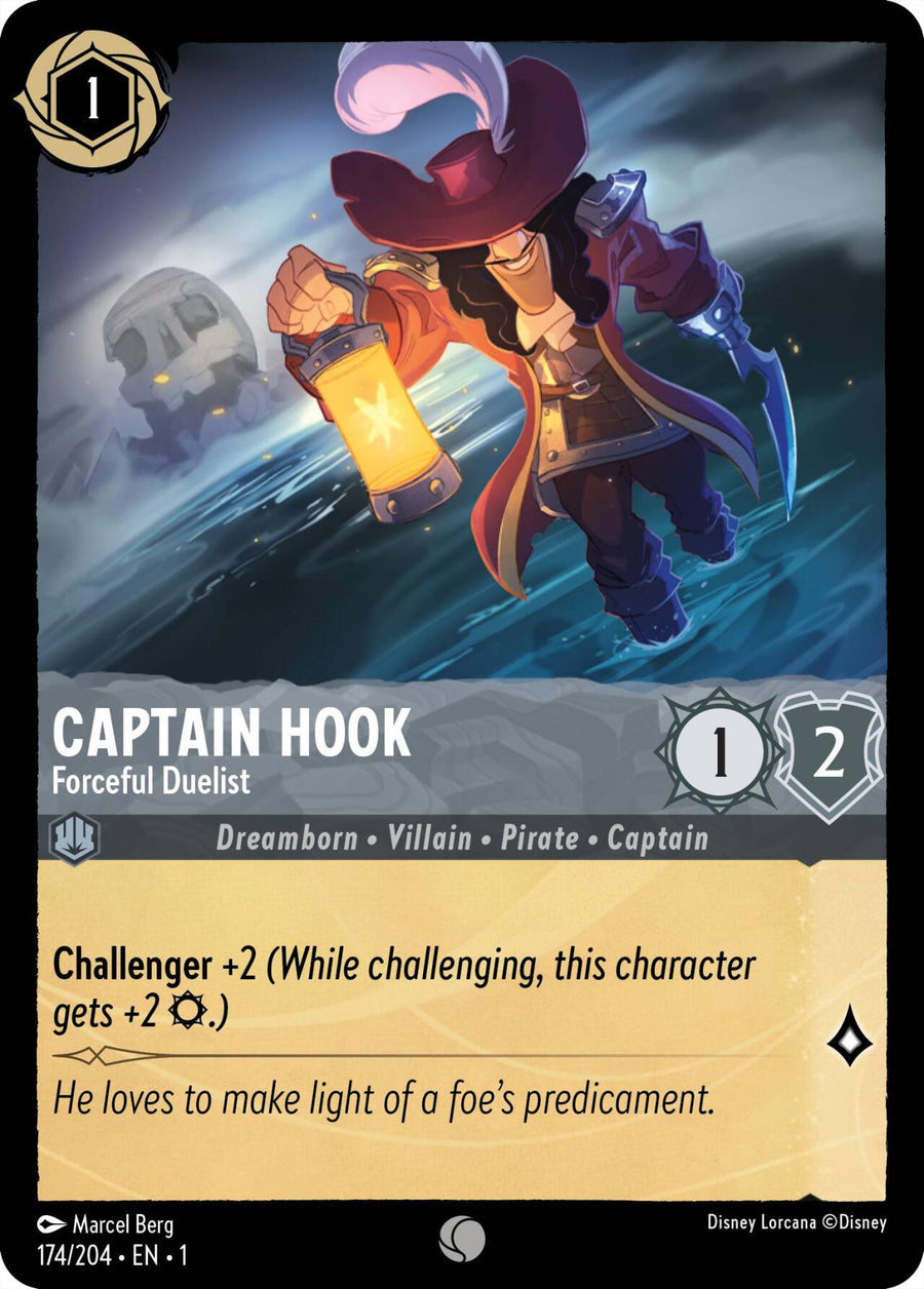 Captain Hook - Forceful Duelist – The First Chapter (Disney Lorcana)