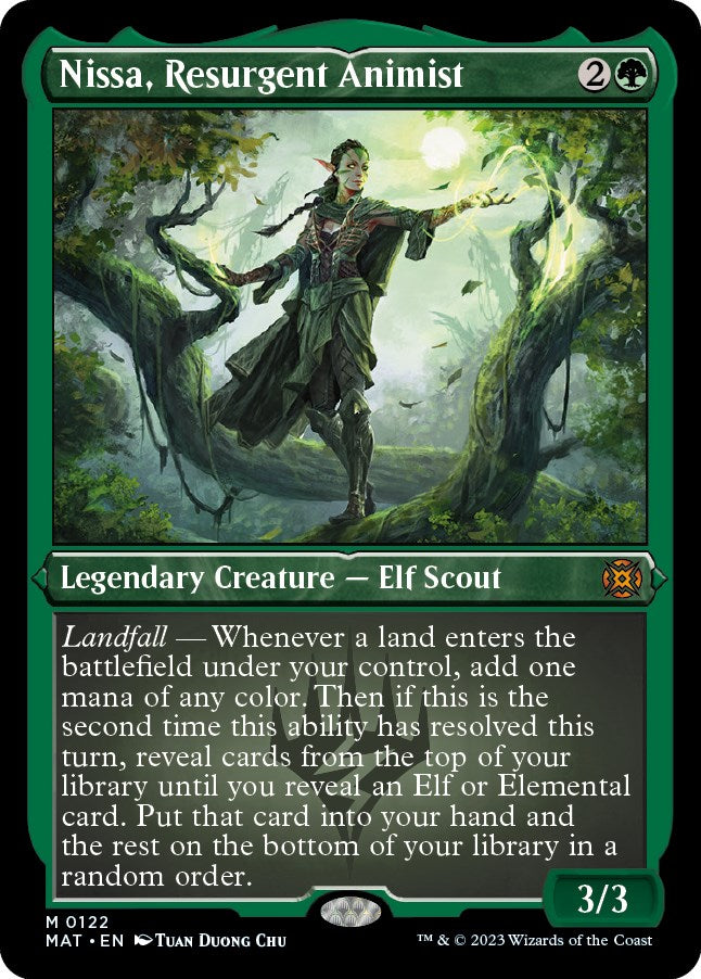 Nissa, Resurgent Animist (Foil Etched) – March of the Machine: The Aftermath (Magic: The Gathering)