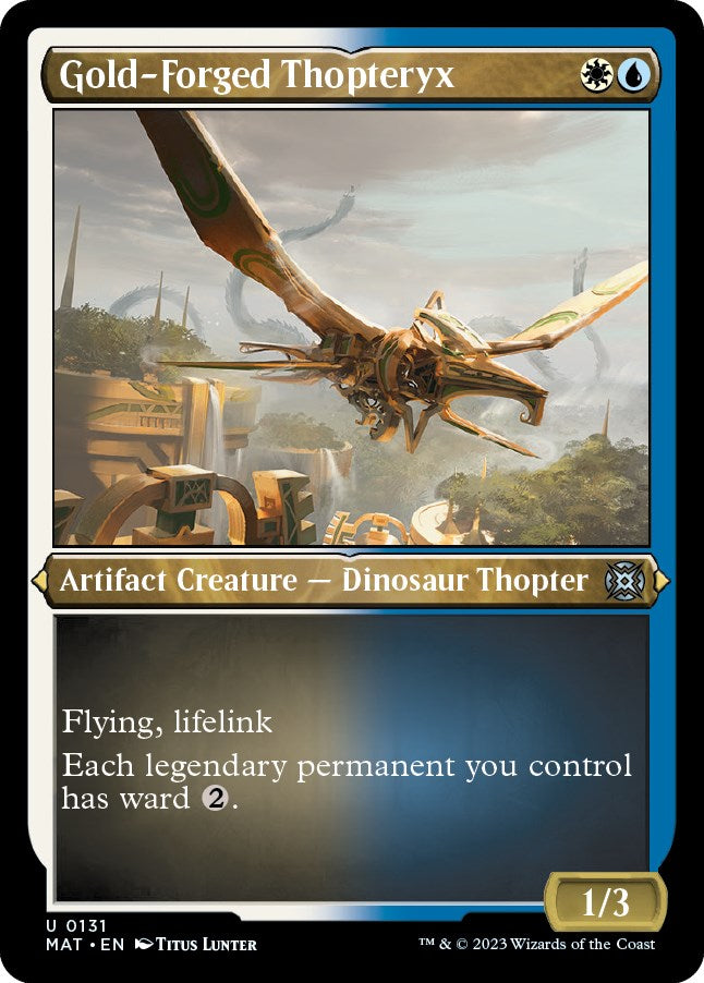 Gold-Forged Thopteryx (Foil Etched) – March of the Machine: The Aftermath (Magic: The Gathering)