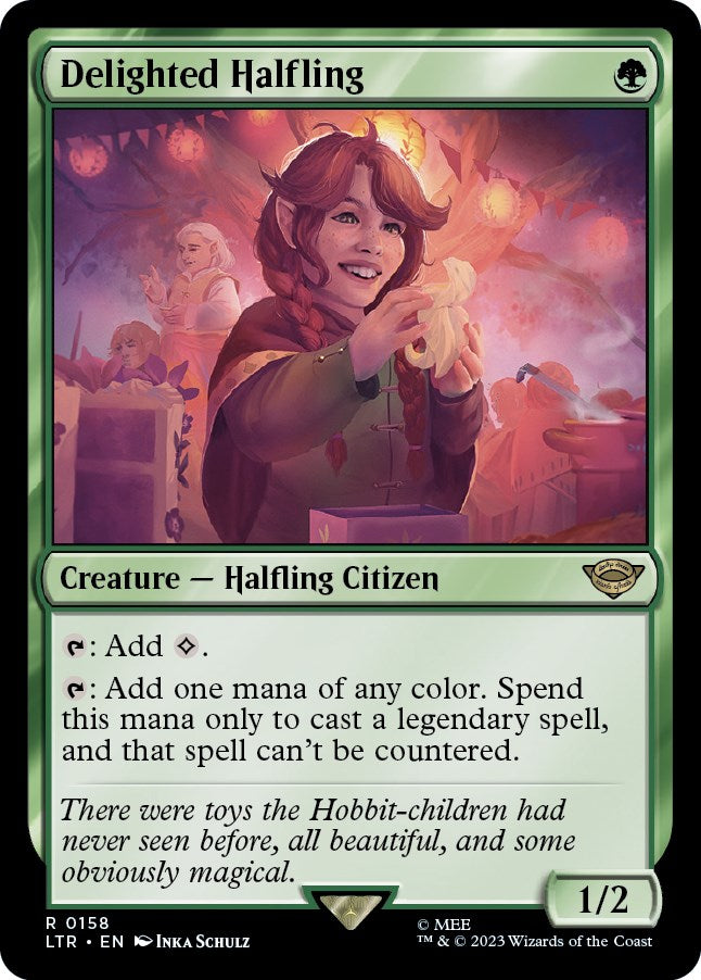 Delighted Halfling – Universes Beyond: The Lord of the Rings: Tales of Middle-earth (Magic: The Gathering)
