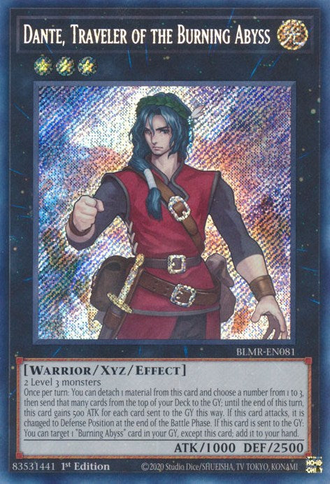 Dante, Traveler of the Burning Abyss – Battles of Legend: Monstrous Revenge (YuGiOh)