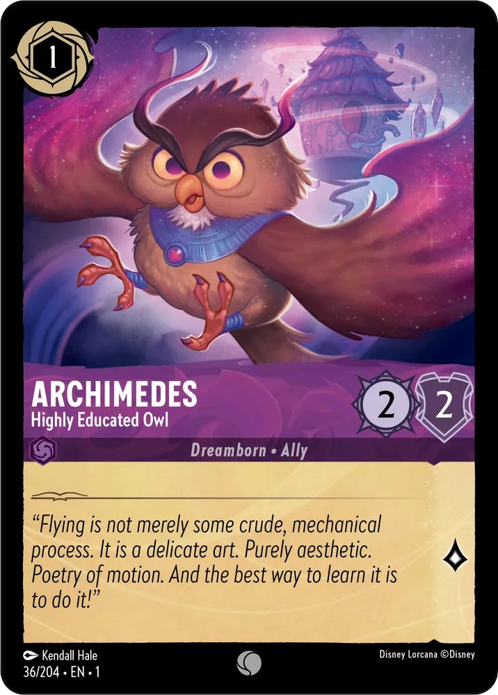 Archimedes - Highly Educated Owl – The First Chapter (Disney Lorcana)
