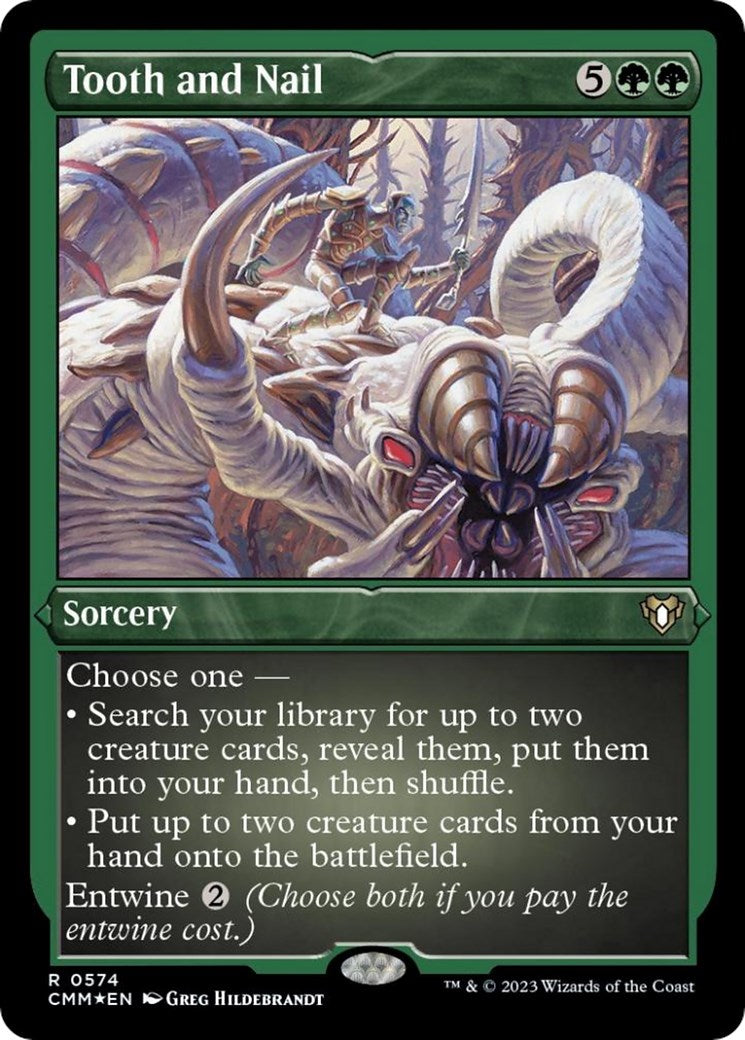 Tooth and Nail (Foil Etched) – Commander Masters (Magic: The Gathering)