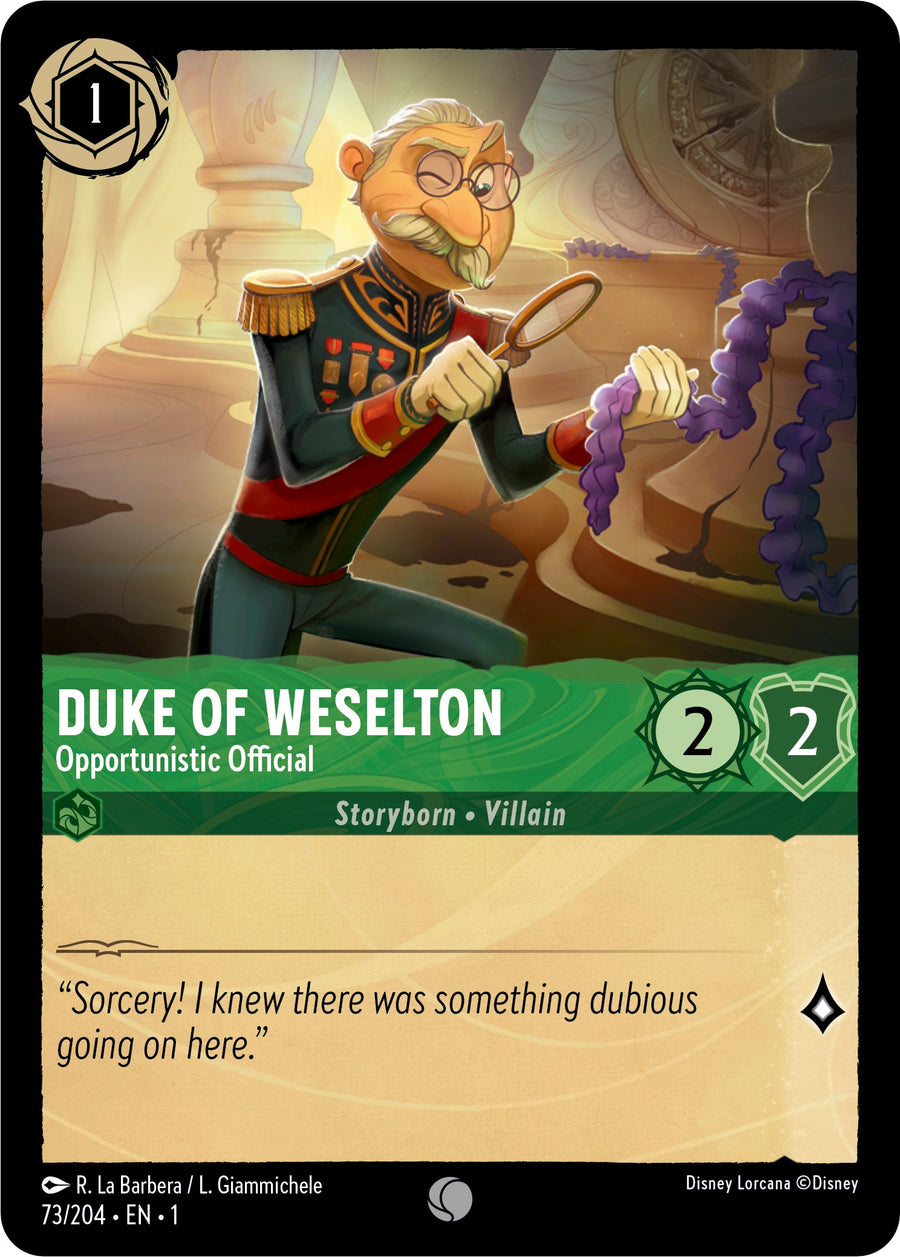 Duke of Weselton - Opportunistic Official – The First Chapter (Disney Lorcana)