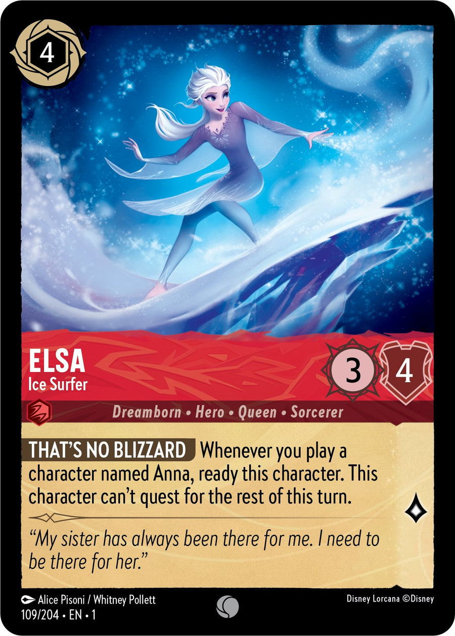 Elsa - Ice Surfer – The First Chapter (Disney Lorcana)