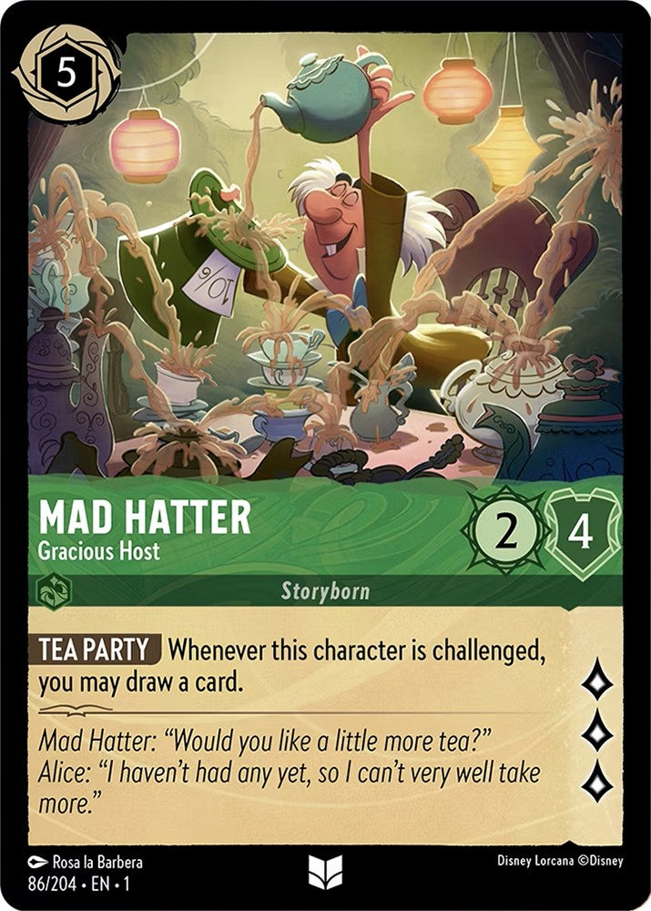 Mad Hatter - Gracious Host – The First Chapter (Disney Lorcana)
