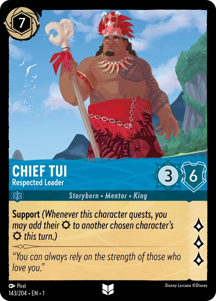 Chief Tui - Respected Leader – The First Chapter (Disney Lorcana)