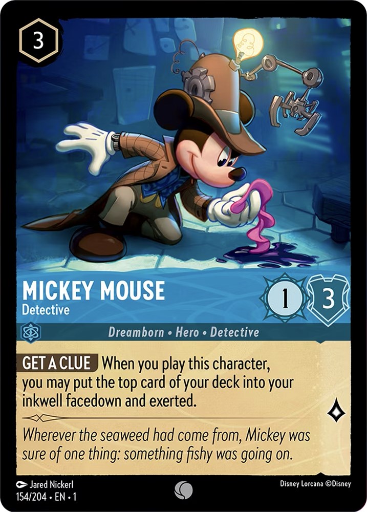 Mickey Mouse - Detective – The First Chapter (Disney Lorcana)