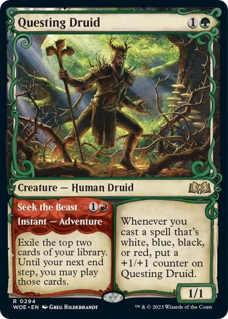 Questing Druid (Showcase) – Wilds of Eldraine (Magic: The Gathering)