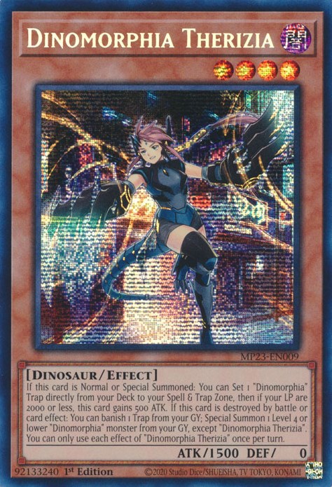 Dinomorphia Therizia – 25th Anniversary Tin: Dueling Heroes Mega Pack (YuGiOh)