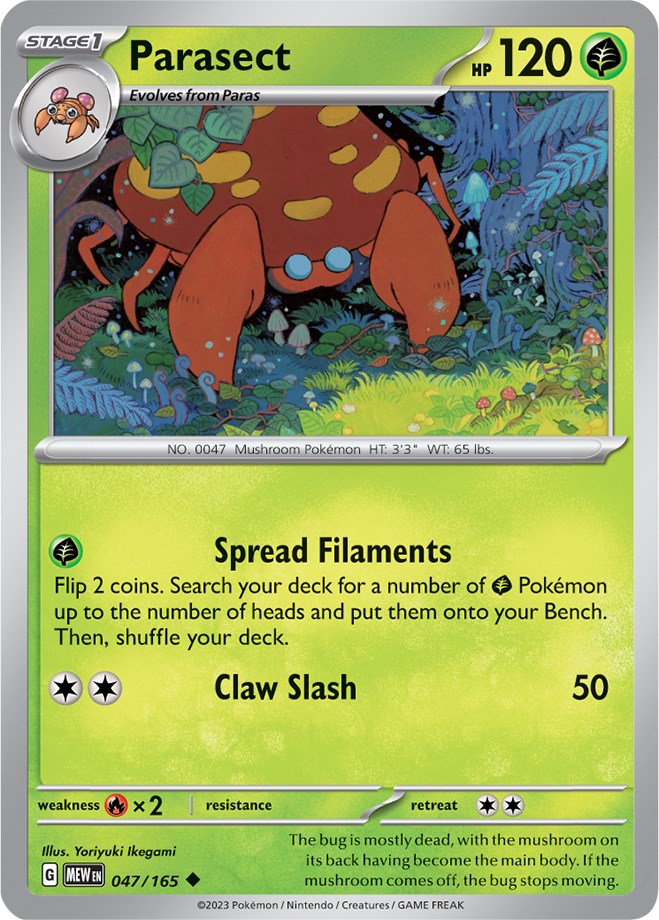 Parasect – SV: Scarlet & Violet 151 (Pokemon)