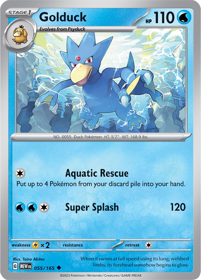 Golduck – SV: Scarlet & Violet 151 (Pokemon)