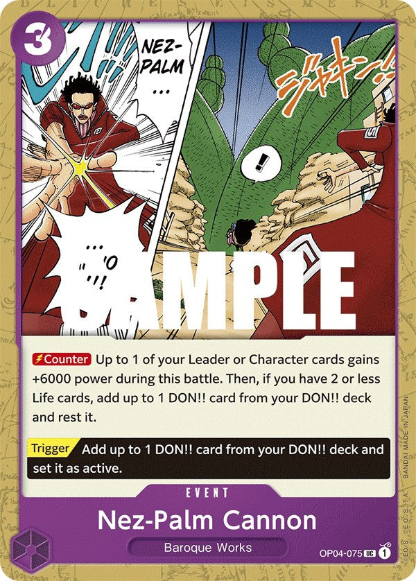 Nez-Palm Cannon – Kingdoms of Intrigue (One Piece Card Game)