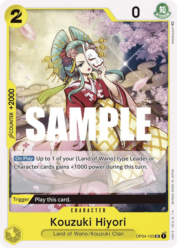 Kouzuki Hiyori – Kingdoms of Intrigue (One Piece Card Game)