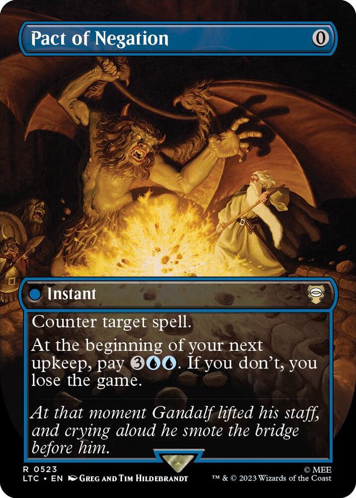 Pact of Negation (Borderless) - Commander: The Lord of the Rings: Tales of Middle-earth #523 - Near Mint