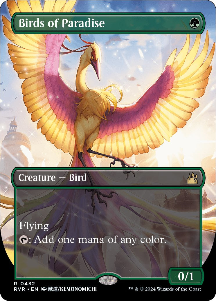 Birds of Paradise (Anime Borderless) – Ravnica Remastered (Magic: The Gathering)