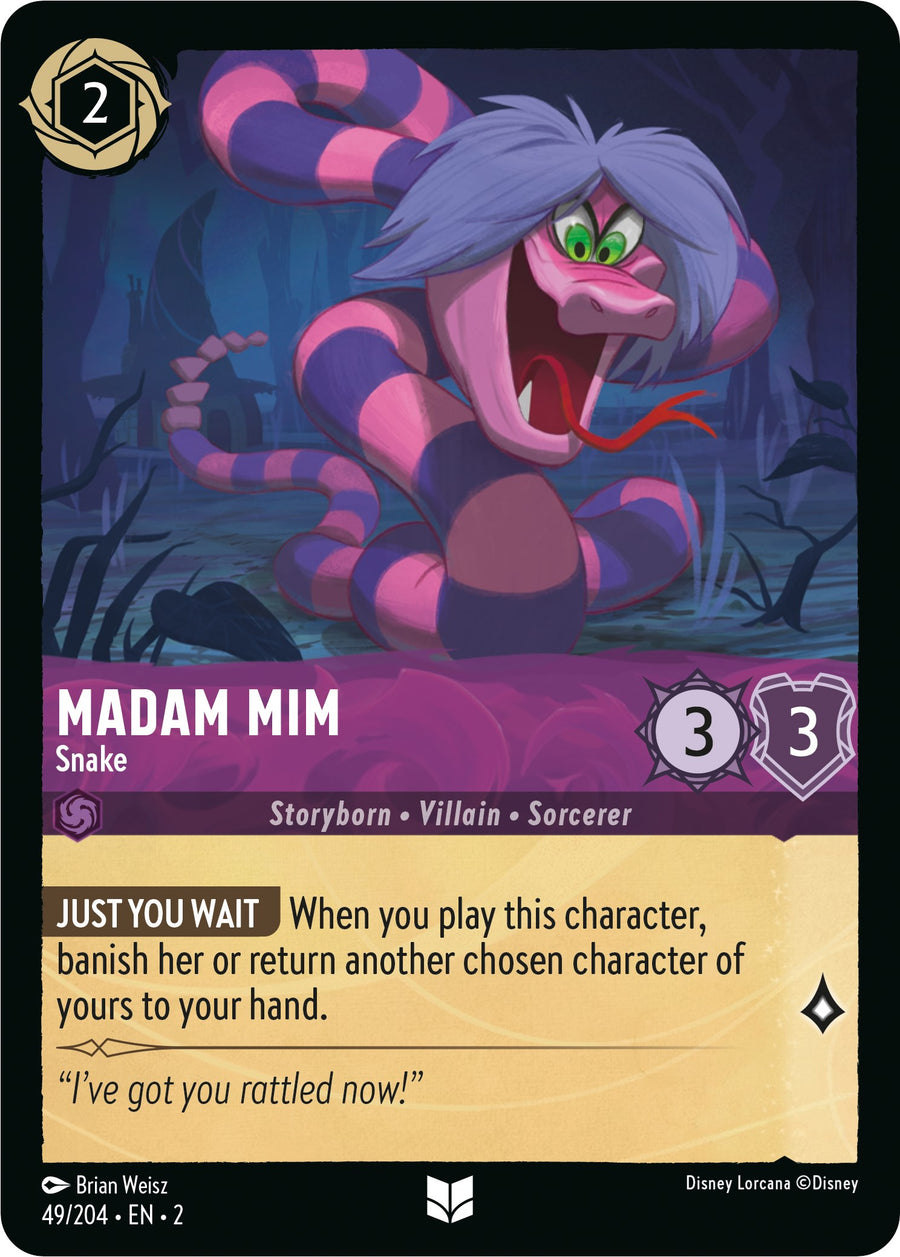 Madam Mim - Snake – Rise of the Floodborn (Disney Lorcana)