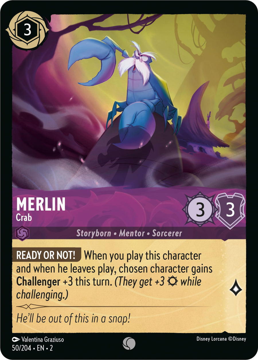 Merlin - Crab – Rise of the Floodborn (Disney Lorcana)