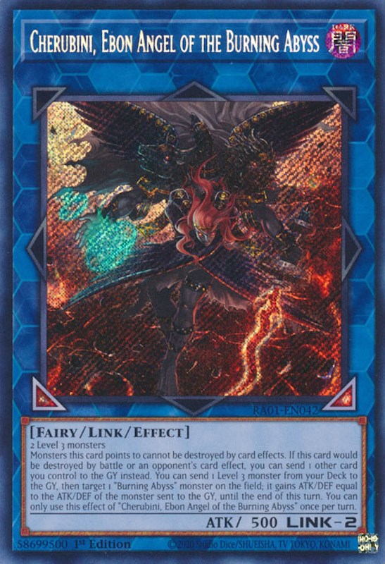Cherubini, Ebon Angel of the Burning Abyss (Secret Rare) – 25th Anniversary Rarity Collection (YuGiOh)