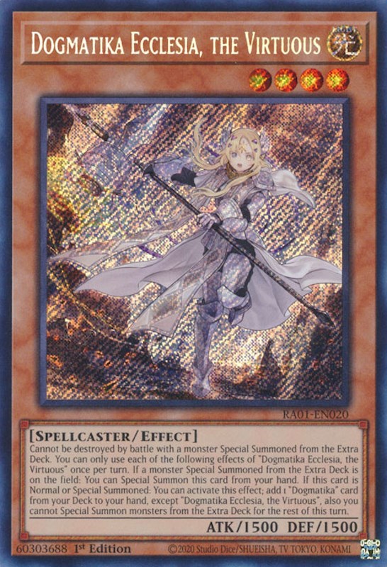 Dogmatika Ecclesia, the Virtuous (Secret Rare) – 25th Anniversary Rarity Collection (YuGiOh)