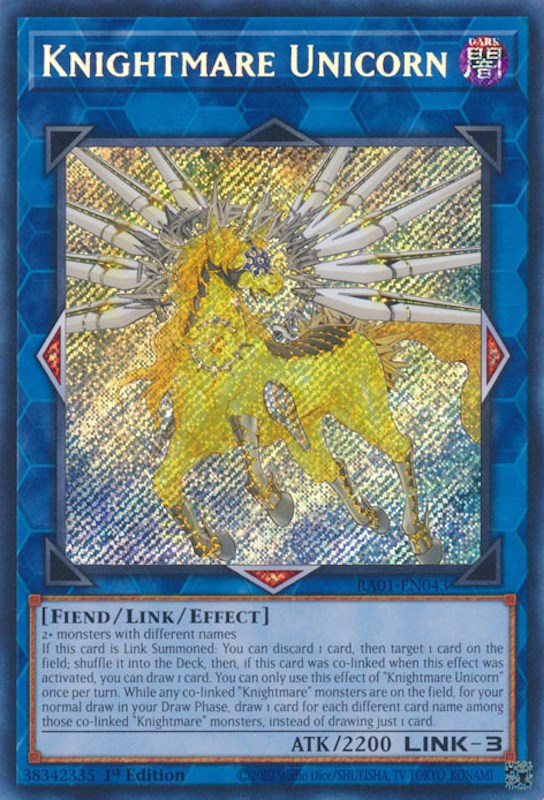 Knightmare Unicorn (Secret Rare) – 25th Anniversary Rarity Collection (YuGiOh)