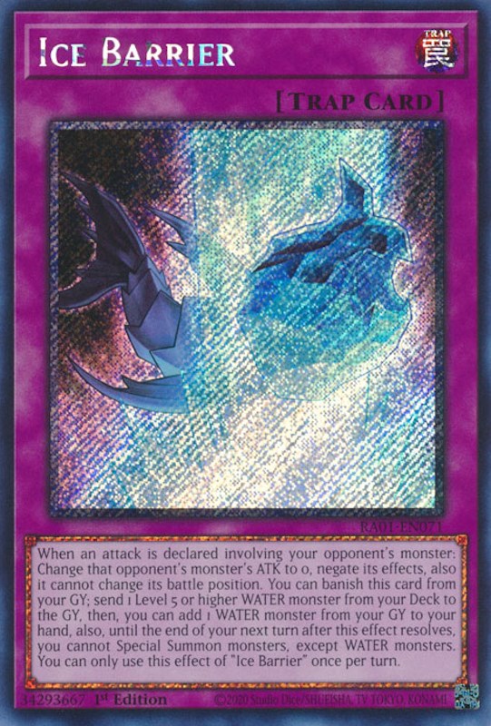 Ice Barrier (Platinum Secret Rare) – 25th Anniversary Rarity Collection (YuGiOh)