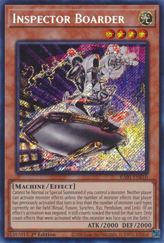 Inspector Boarder (Secret Rare) – 25th Anniversary Rarity Collection (YuGiOh)