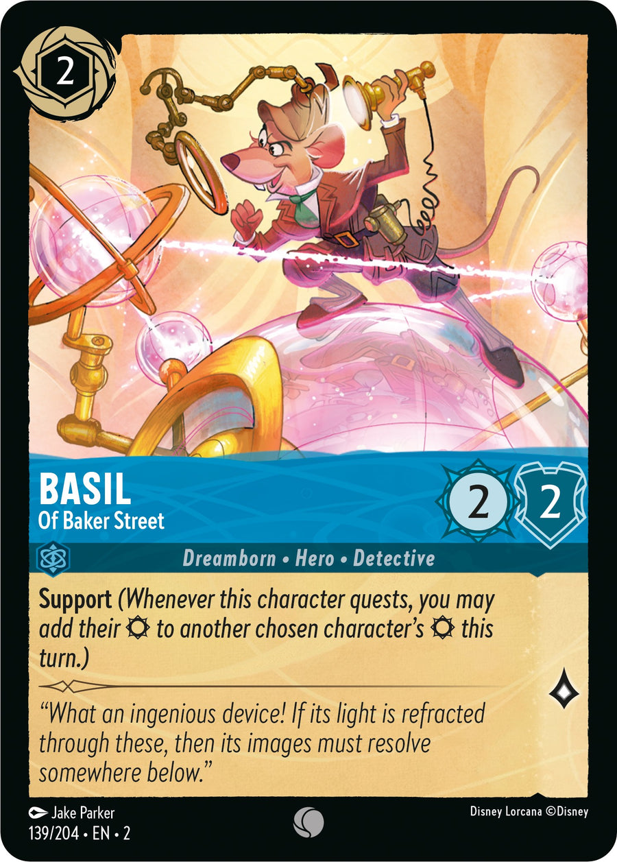 Basil - Of Baker Street – Rise of the Floodborn (Disney Lorcana)