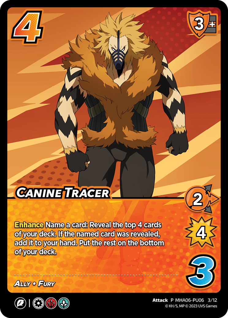 Canine Tracer (Plus Ultra Pack 6) – UniVersus: My Hero Academia Promo Cards (UniVersus)