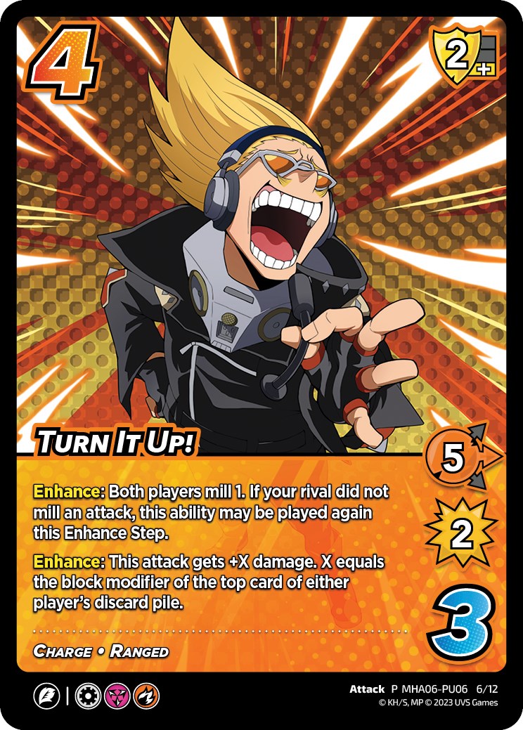Turn It Up! (Plus Ultra Pack 6) – UniVersus: My Hero Academia Promo Cards (UniVersus)
