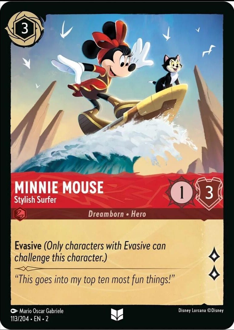 Minnie Mouse - Stylish Surfer – Rise of the Floodborn (Disney Lorcana)