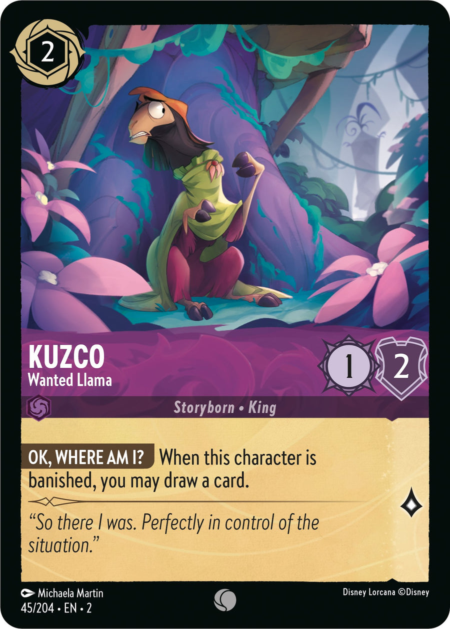 Kuzco - Wanted Llama – Rise of the Floodborn (Disney Lorcana)