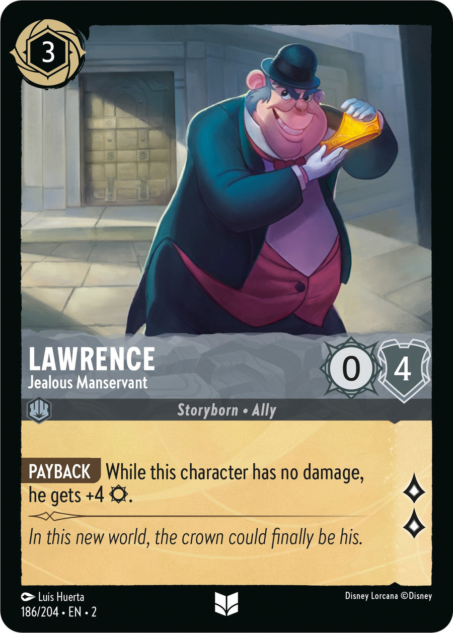 Lawrence - Jealous Manservant – Rise of the Floodborn (Disney Lorcana)