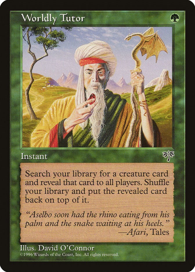 Worldly Tutor – Mirage (Magic: The Gathering)
