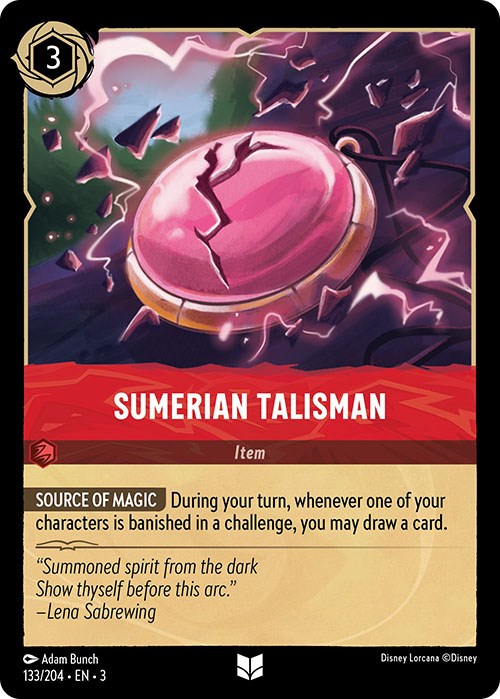 Sumerian Talisman – Into the Inklands (Disney Lorcana)