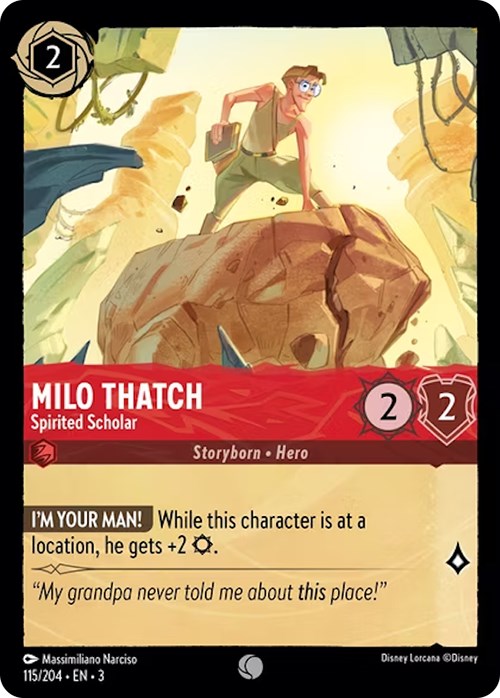 Milo Thatch - Spirited Scholar – Into the Inklands (Disney Lorcana)