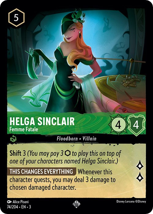 Helga Sinclair - Femme Fatale – Into the Inklands (Disney Lorcana)