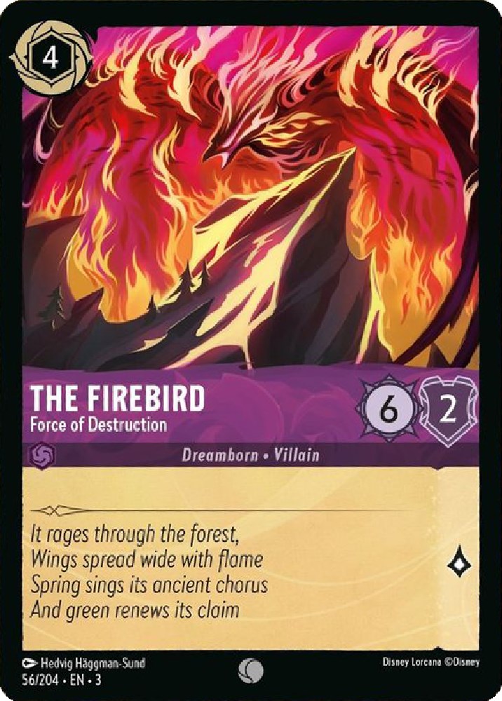 The Firebird - Force of Destruction – Into the Inklands (Disney Lorcana)