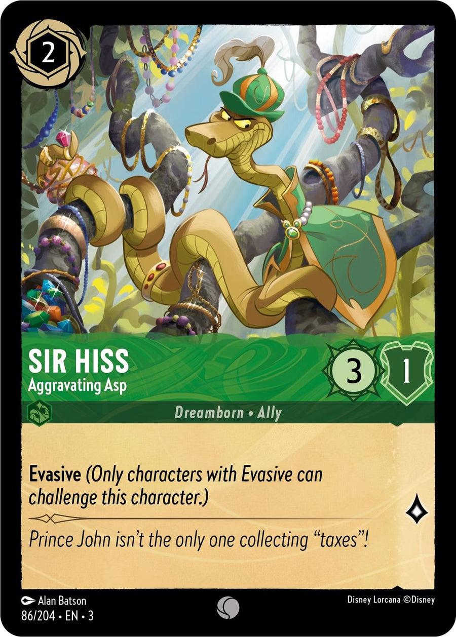 Sir Hiss - Aggravating Asp – Into the Inklands (Disney Lorcana)