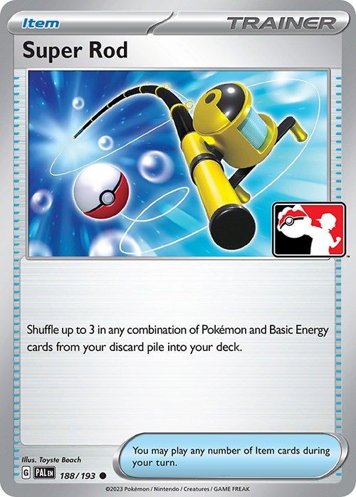 Super Rod - 188/193 – Prize Pack Series Cards (Pokemon)