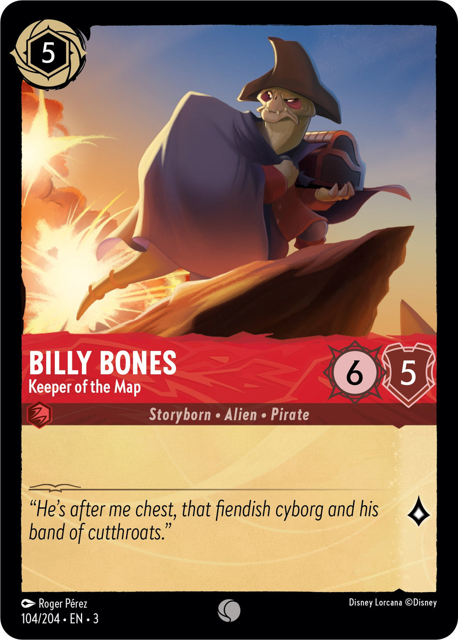 Billy Bones - Keeper of the Map – Into the Inklands (Disney Lorcana)