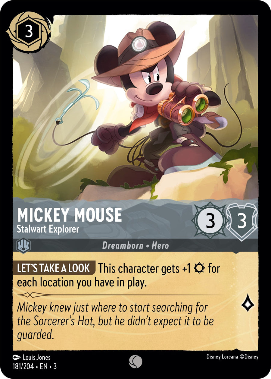 Mickey Mouse - Stalwart Explorer – Into the Inklands (Disney Lorcana)