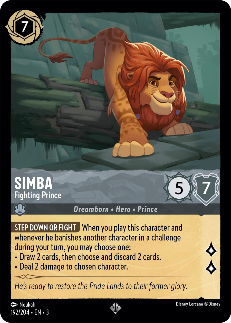 Simba - Fighting Prince – Into the Inklands (Disney Lorcana)