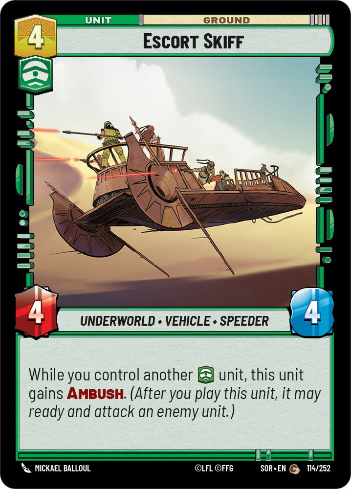 Escort Skiff – Spark of Rebellion (Star Wars: Unlimited)
