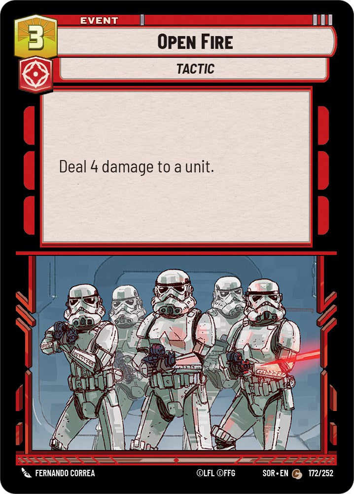 Open Fire – Spark of Rebellion (Star Wars: Unlimited)