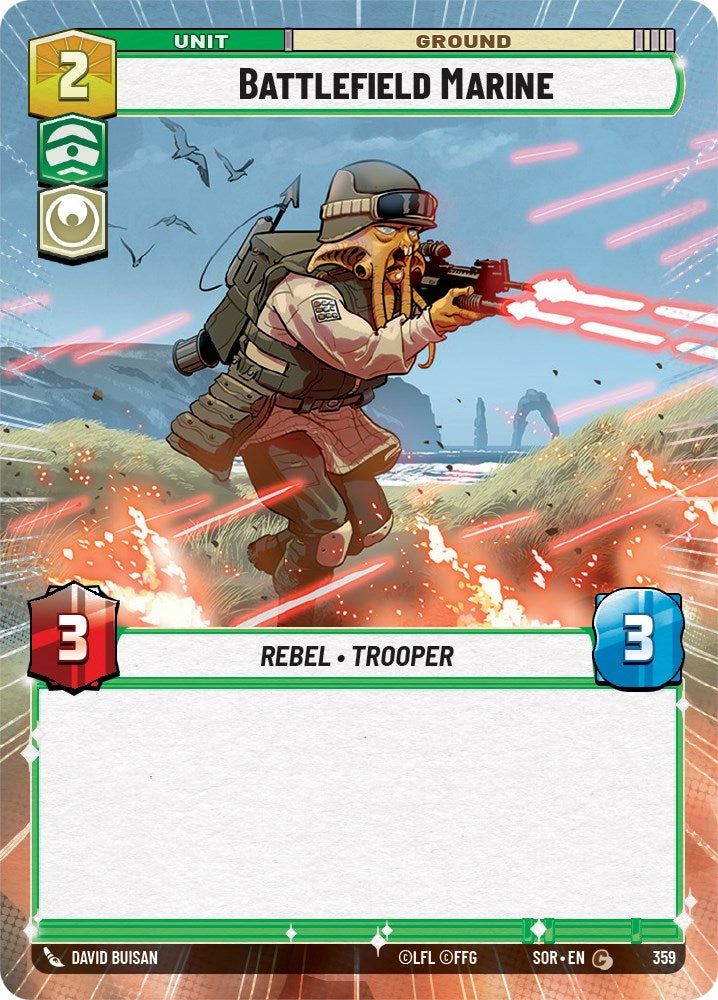 Battlefield Marine (Hyperspace) – Spark of Rebellion (Star Wars: Unlimited)